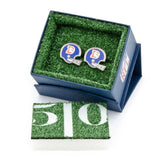 NFL Denver Broncos Throwback Helmet Cufflinks - Cufflinks.com - Flyclothing LLC