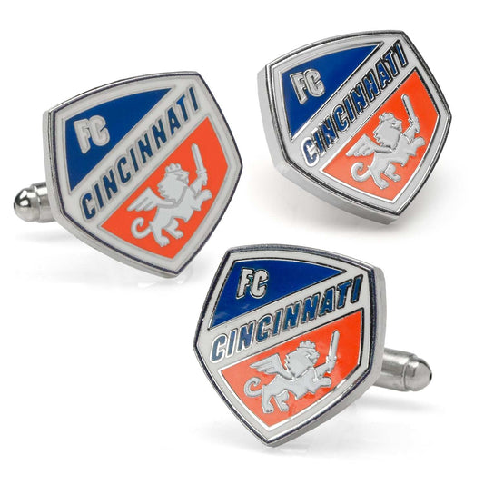 MLS FC Cincinnati Cufflinks and Lapel Pin Gift Set - Cufflinks.com - Flyclothing LLC