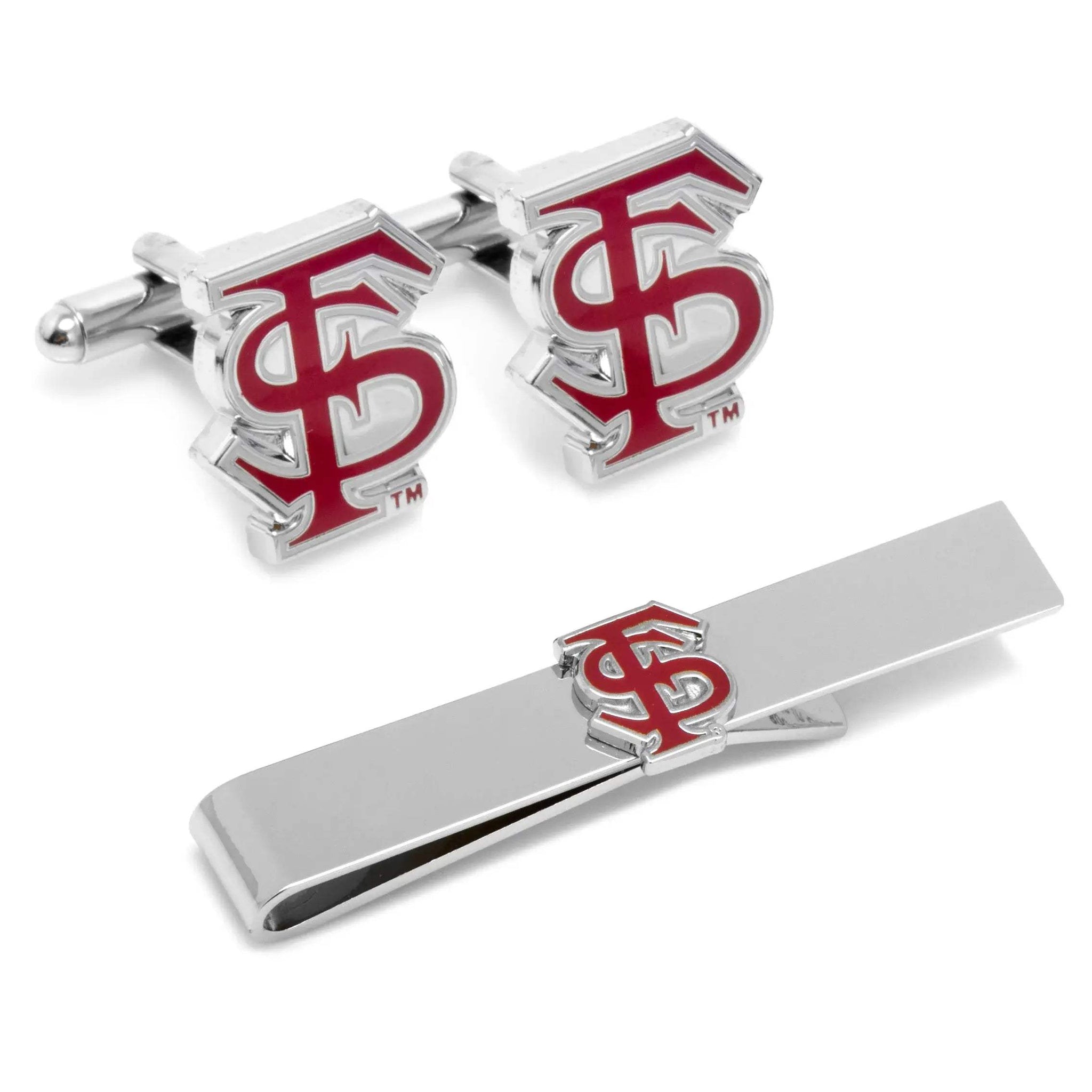 NCAA Florida State University Cufflinks and Tie Bar Gift Set - Cufflinks.com - Flyclothing LLC