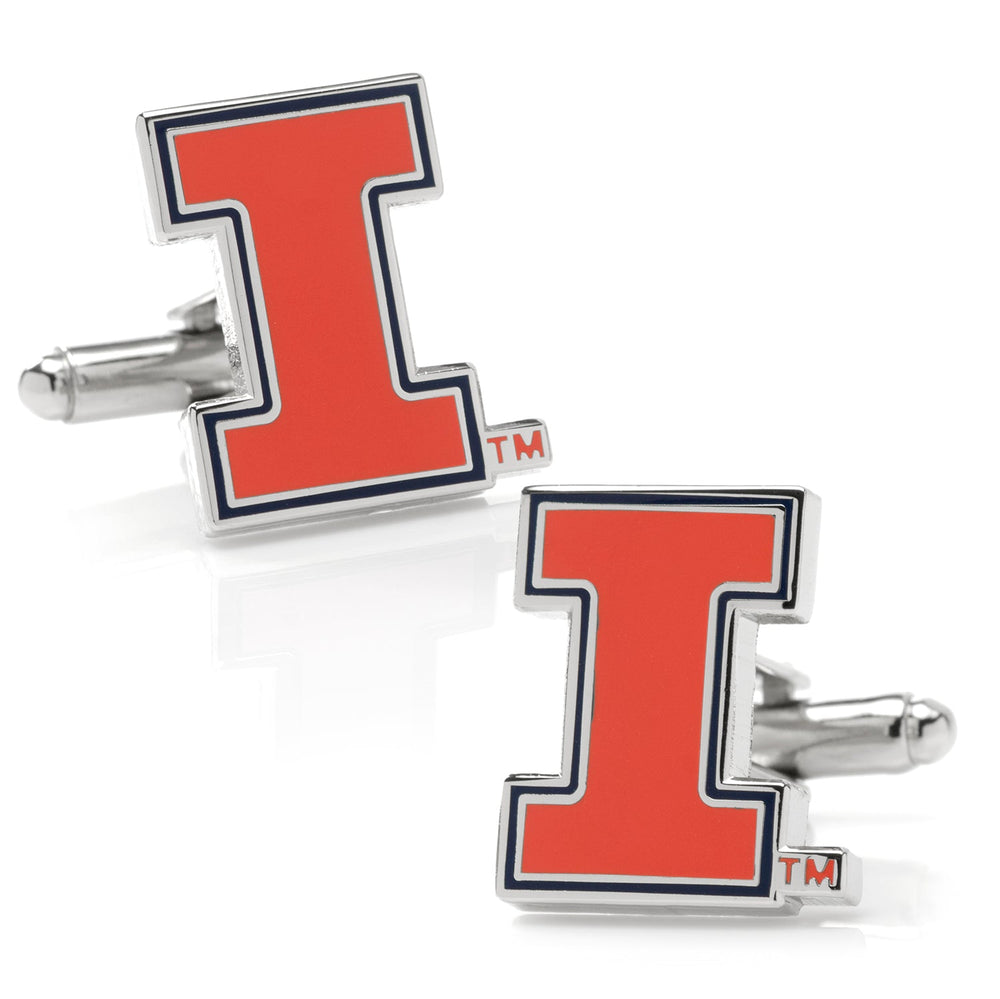 NCAA University of Illinois Fighting Illini Cufflinks - Cufflinks.com - Flyclothing LLC