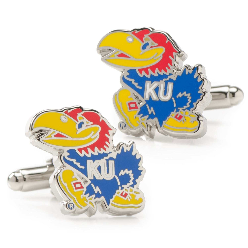 NCAA University of Kansas Jayhawks Cufflinks and Tie Bar Gift Set - Cufflinks.com - Flyclothing LLC