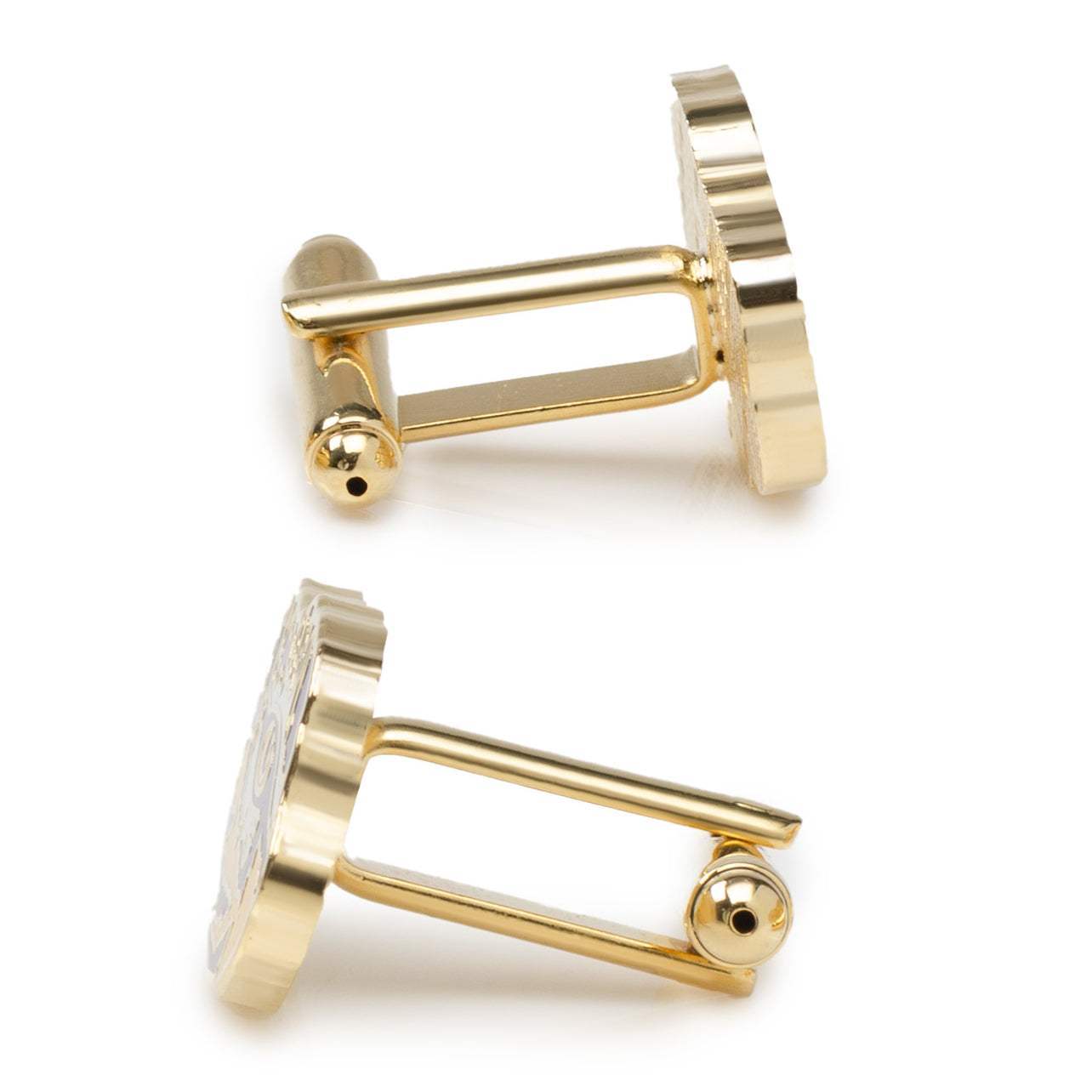 NCAA Gold LSU Tigers Cufflinks - Cufflinks.com - Flyclothing LLC
