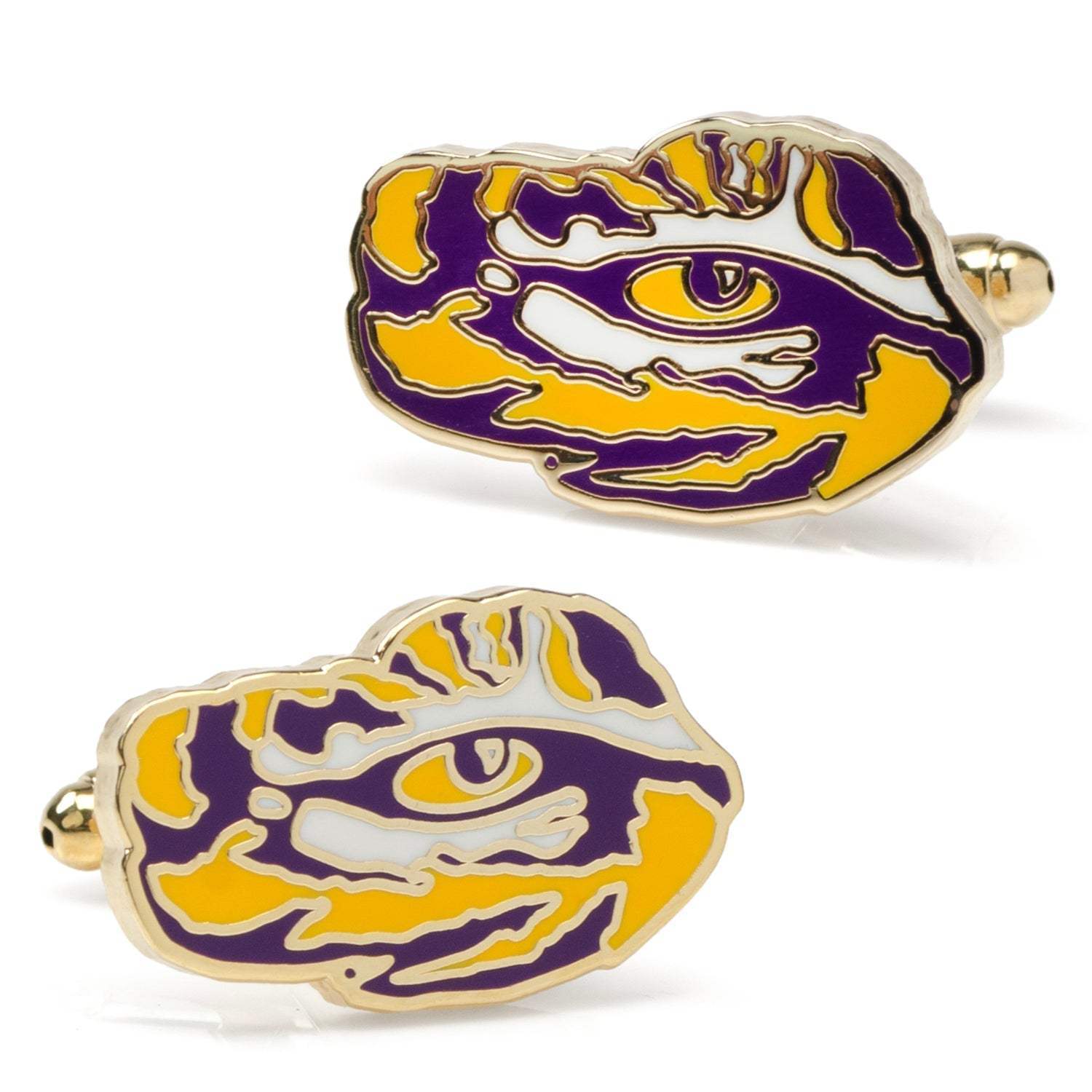 NCAA Gold LSU Tigers Cufflinks - Cufflinks.com - Flyclothing LLC