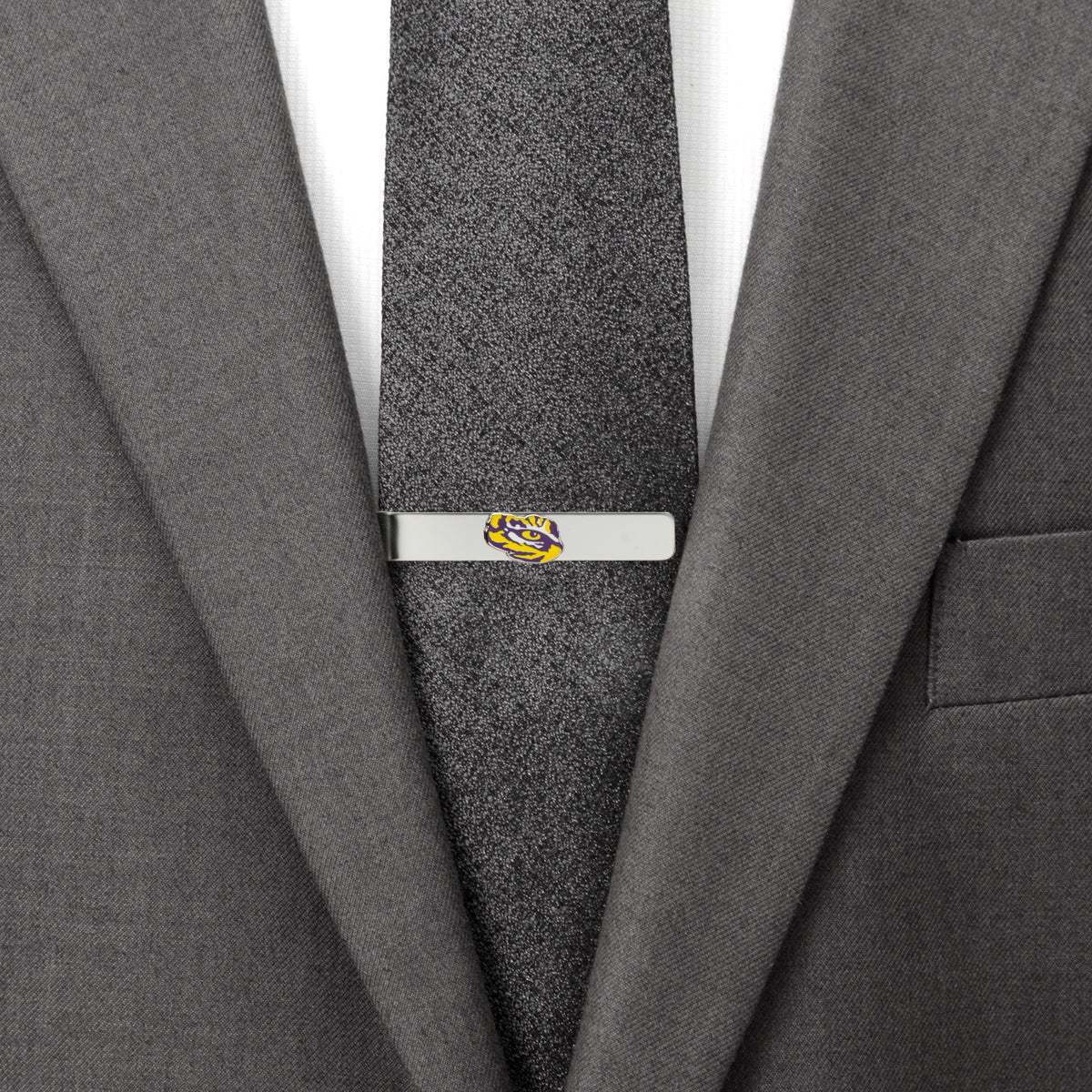 NCAA LSU Tiger's Eye Tie Bar - Cufflinks.com - Flyclothing LLC