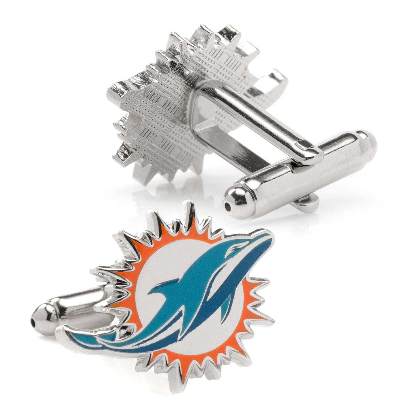 NFL Miami Dolphins Cufflinks - Cufflinks.com - Flyclothing LLC