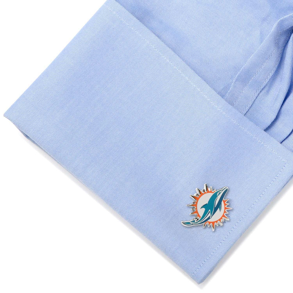 NFL Miami Dolphins Cufflinks - Cufflinks.com - Flyclothing LLC