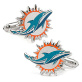 NFL Miami Dolphins Cufflinks - Cufflinks.com - Flyclothing LLC