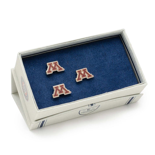 NCAA Minnesota Gophers Cufflinks and Lapel Pin Gift Set - Cufflinks.com - Flyclothing LLC