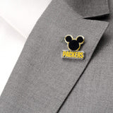 NFL Green Bay Packers & Mickey Lapel Pin - Cufflinks.com - Flyclothing LLC