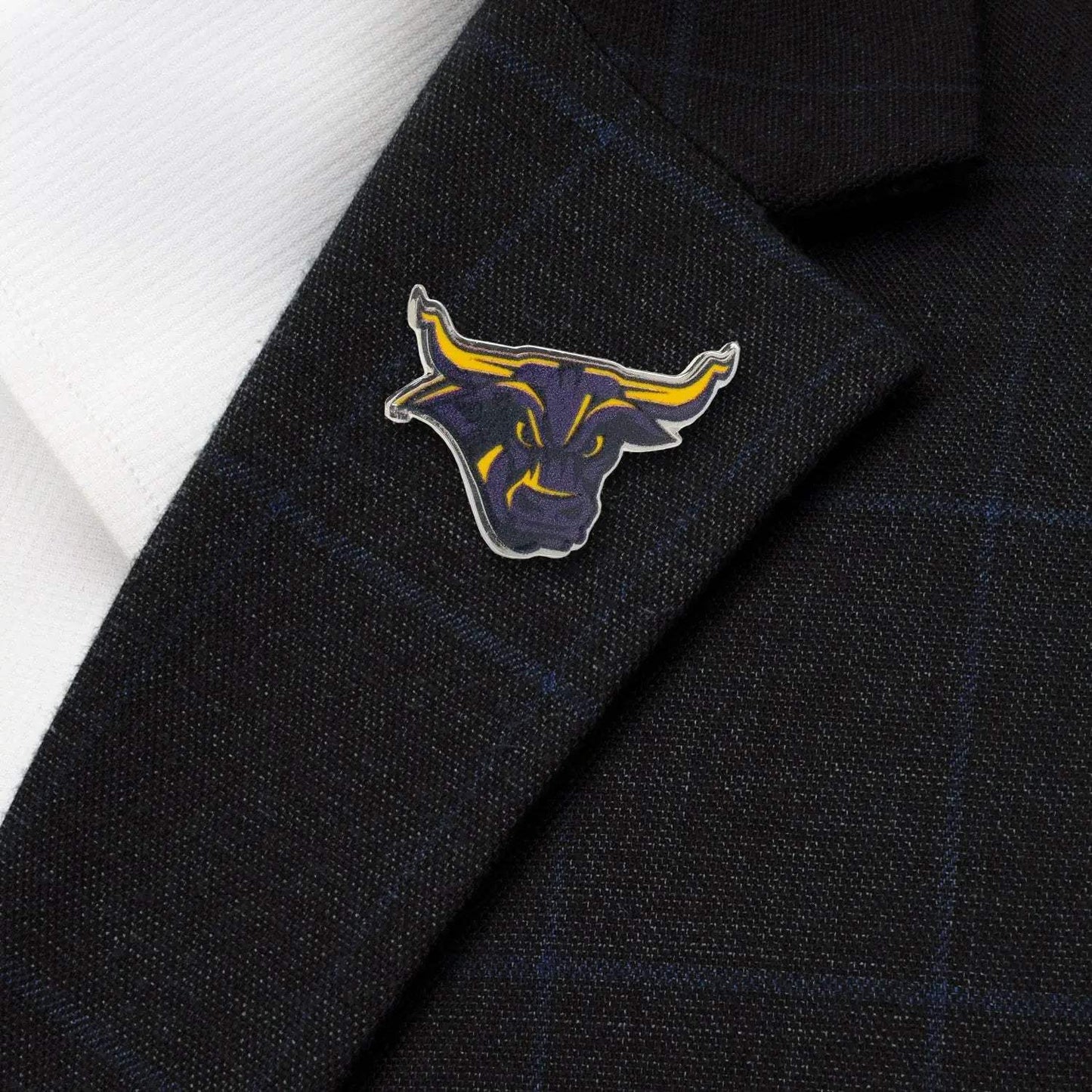 NCAA Mankato State Stomper Mascot Lapel Pin - Cufflinks.com - Flyclothing LLC