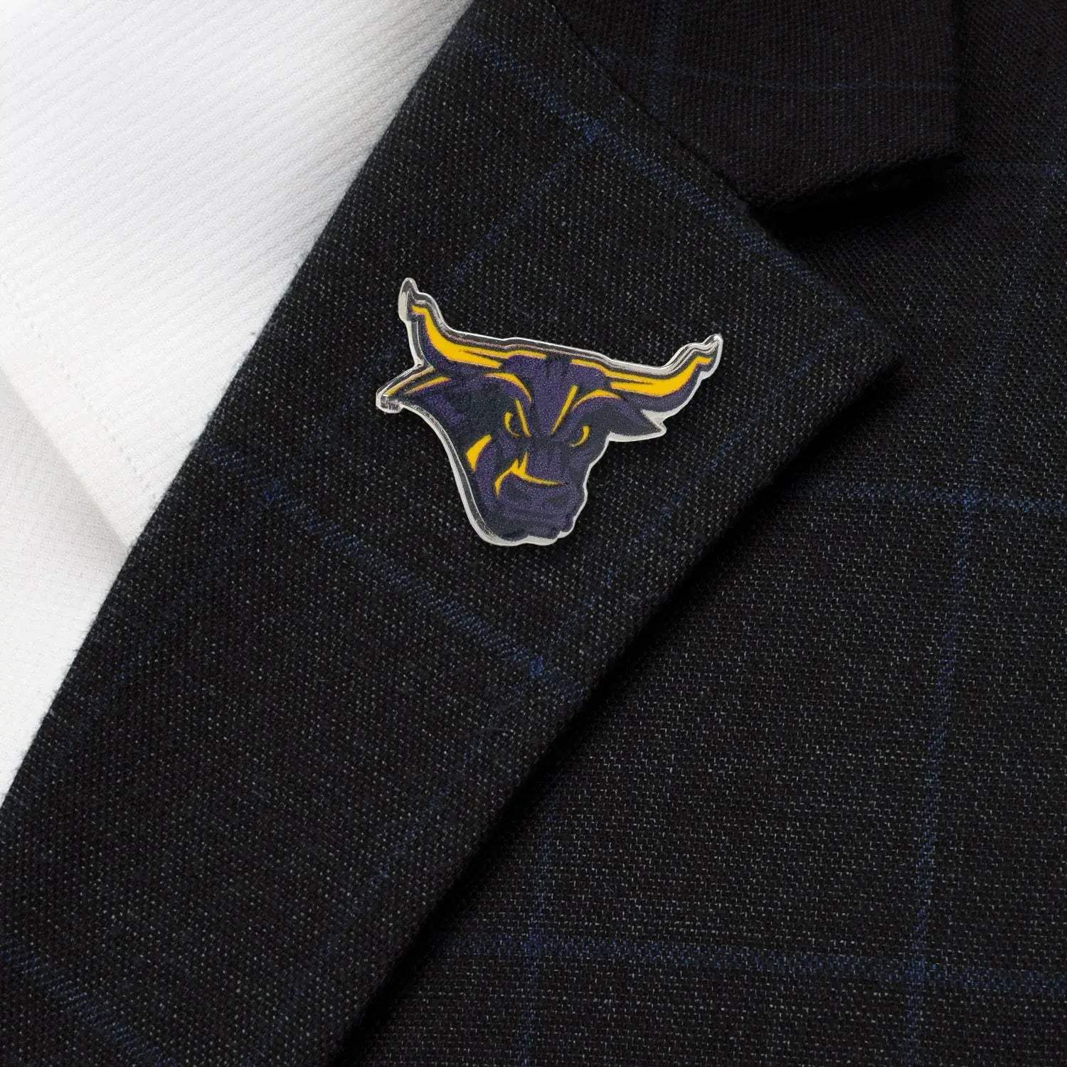NCAA Mankato State Stomper Mascot Lapel Pin - Cufflinks.com - Flyclothing LLC