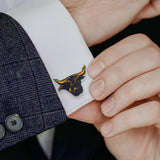 NCAA Mankato State Stomper Mascot Cufflinks - Cufflinks.com - Flyclothing LLC
