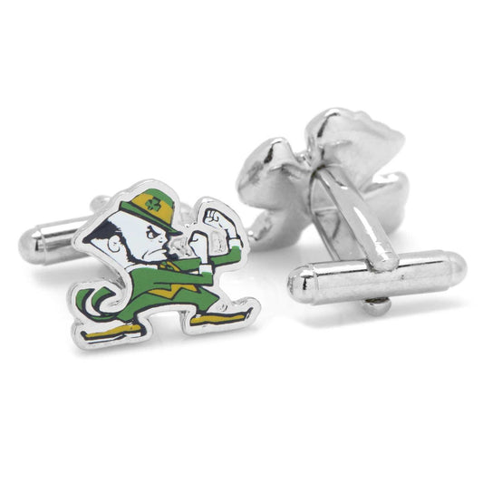 NCAA Notre Dame University Fighting Leprechaun Cufflinks - Cufflinks.com - Flyclothing LLC