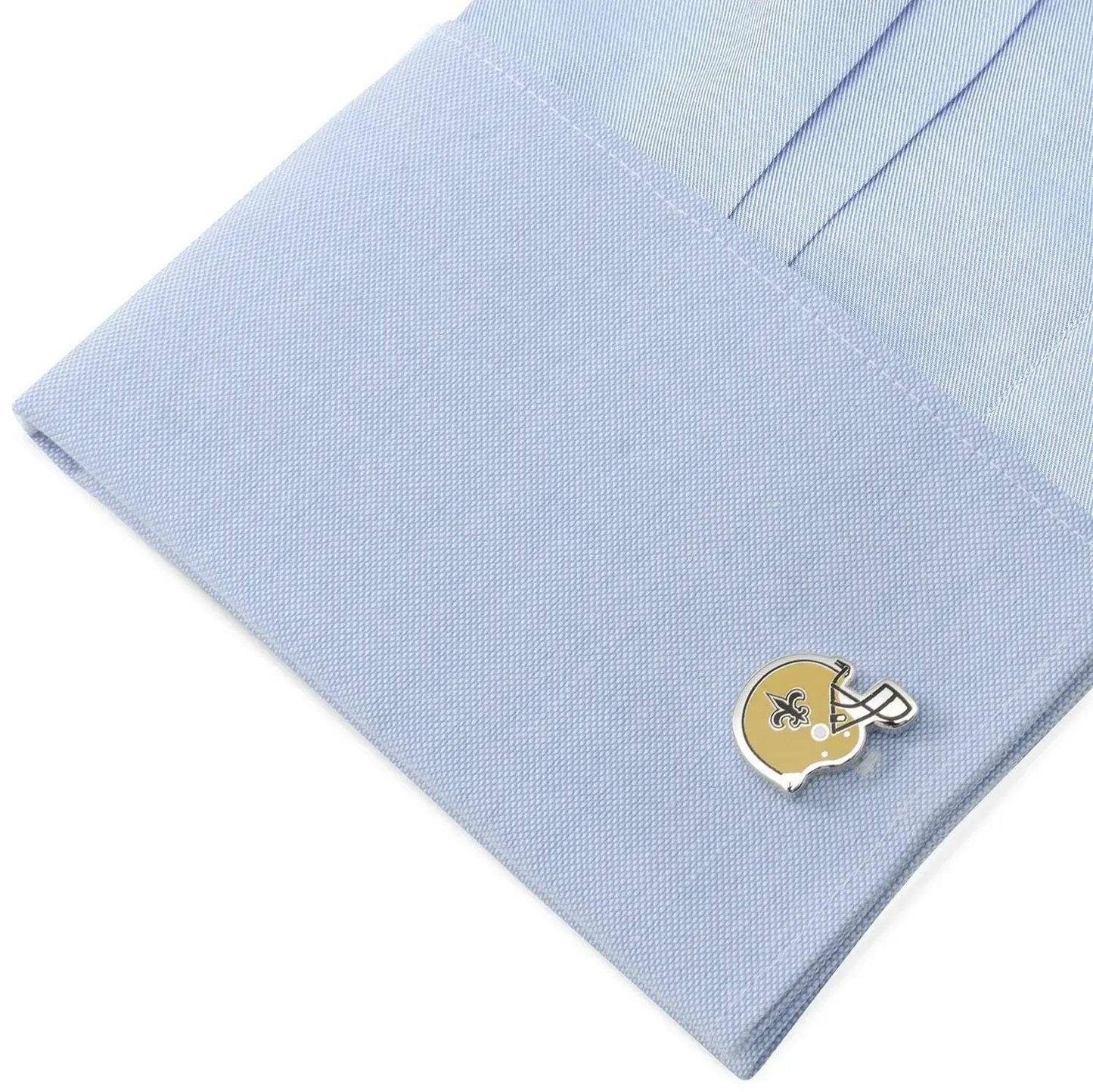 NFL New Orleans Saints Retro Helmet Cufflinks - Cufflinks.com - Flyclothing LLC