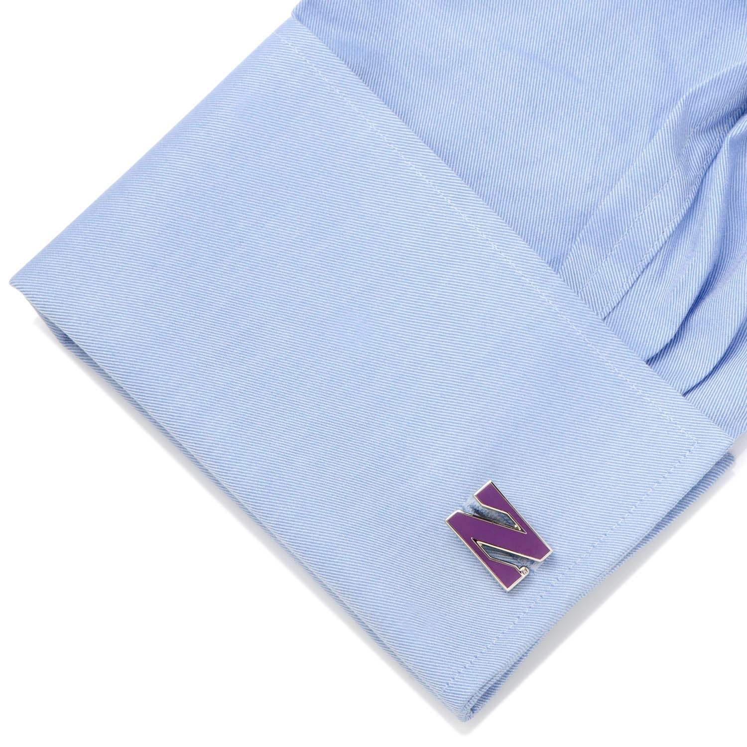 NCAA Northwestern University Cufflinks - Cufflinks.com - Flyclothing LLC