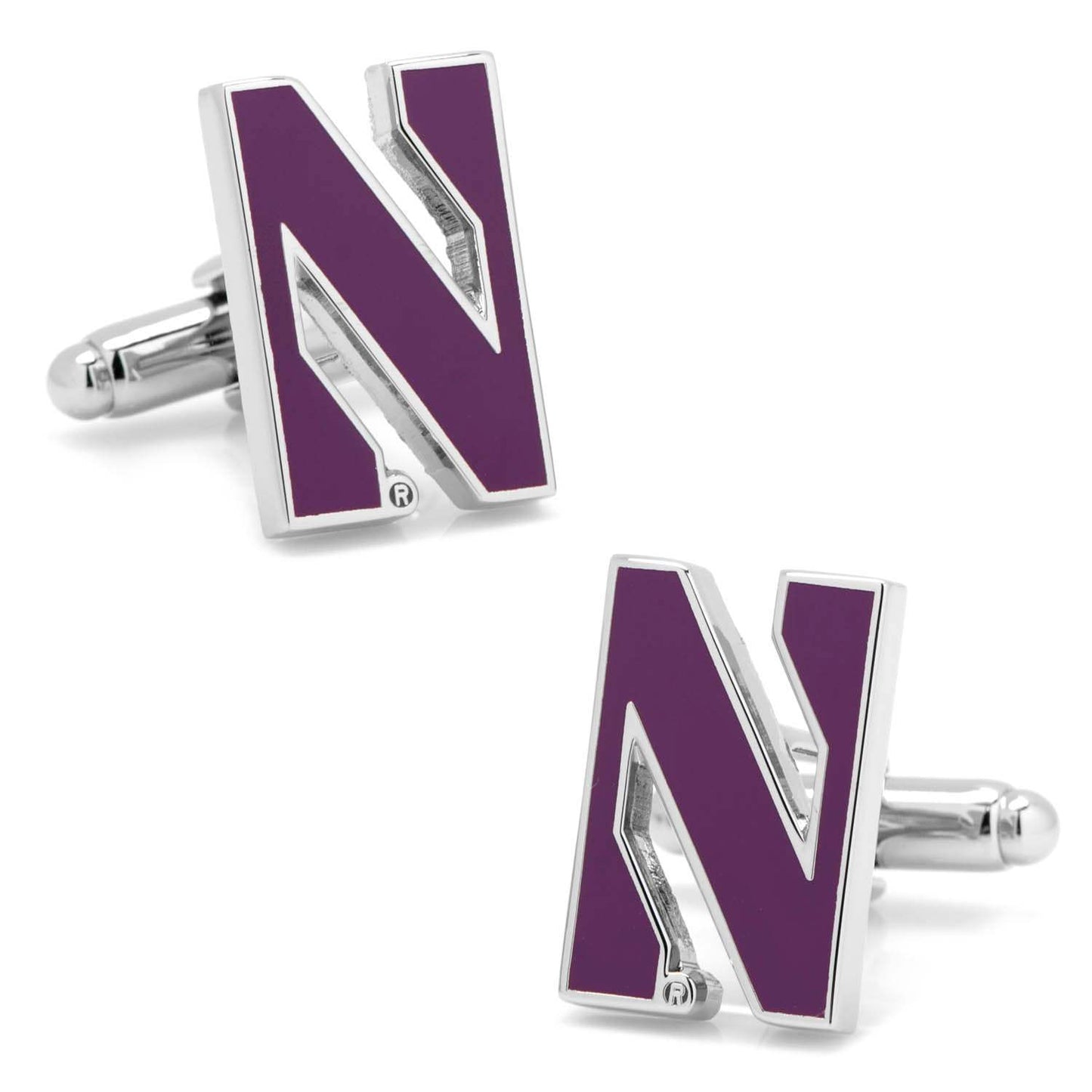 NCAA Northwestern University Cufflinks - Cufflinks.com - Flyclothing LLC