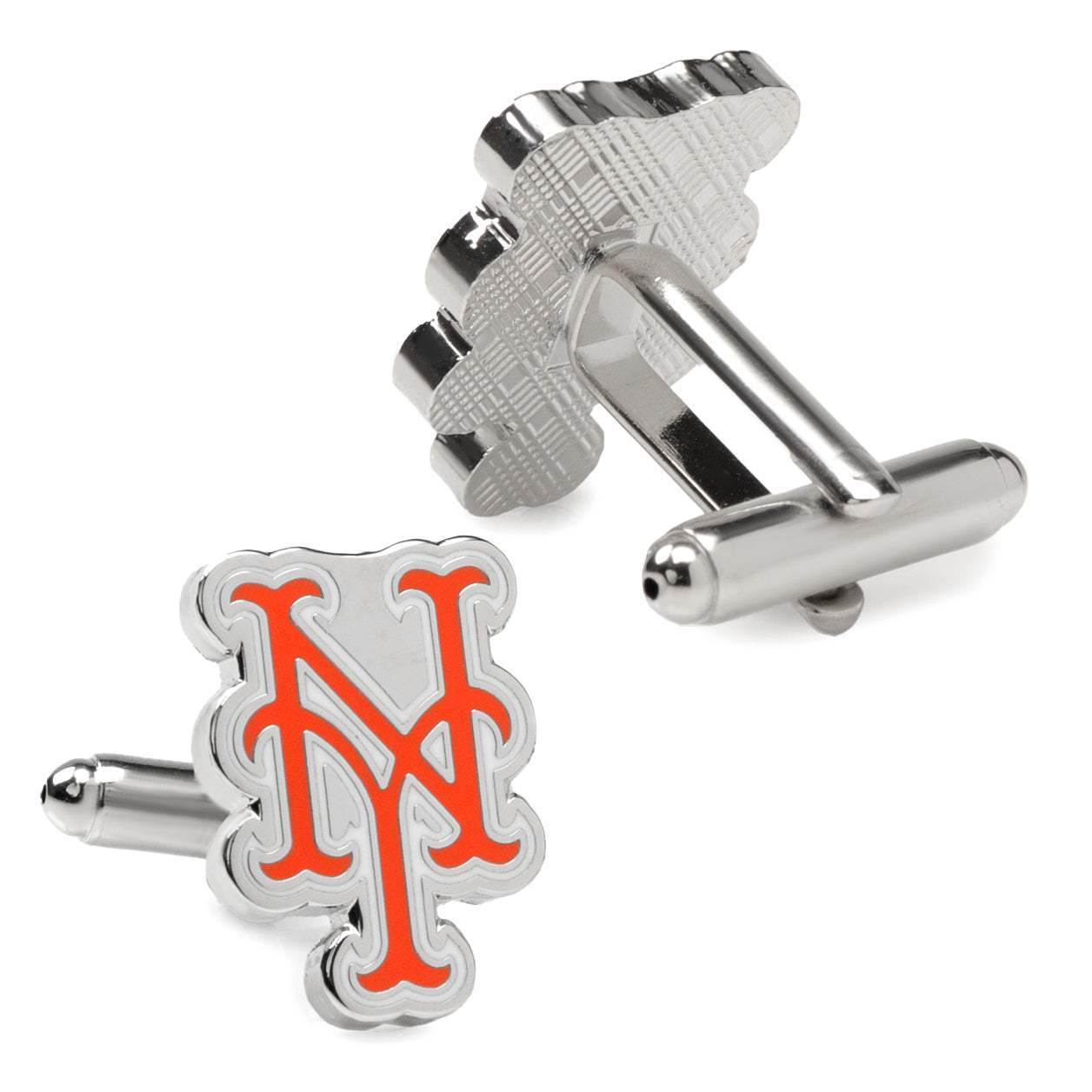 MLB New York Mets Silver Cufflinks - Cufflinks.com - Flyclothing LLC