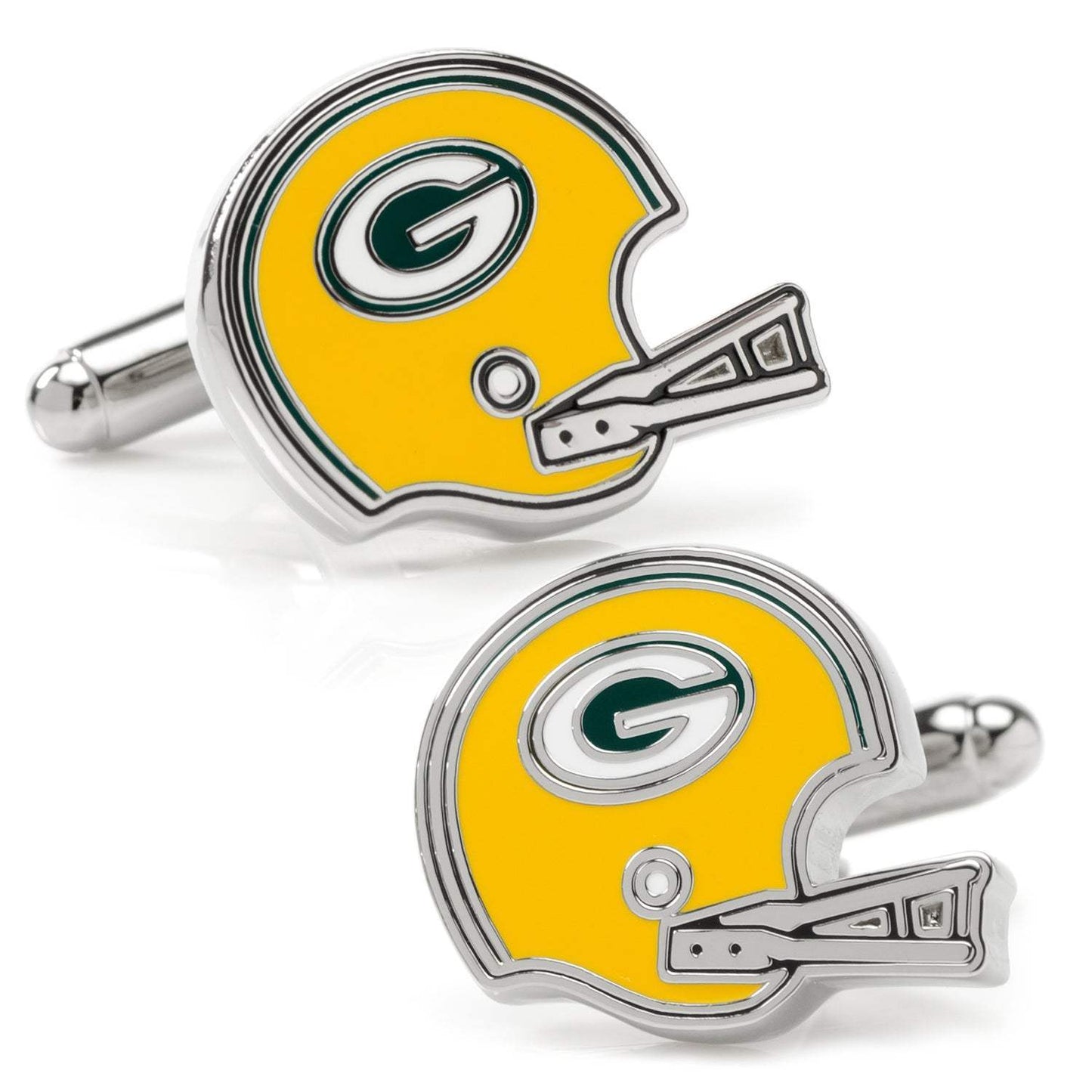 NFL Green Bay Packers Throwback Helmet Cufflinks - Cufflinks.com - Flyclothing LLC