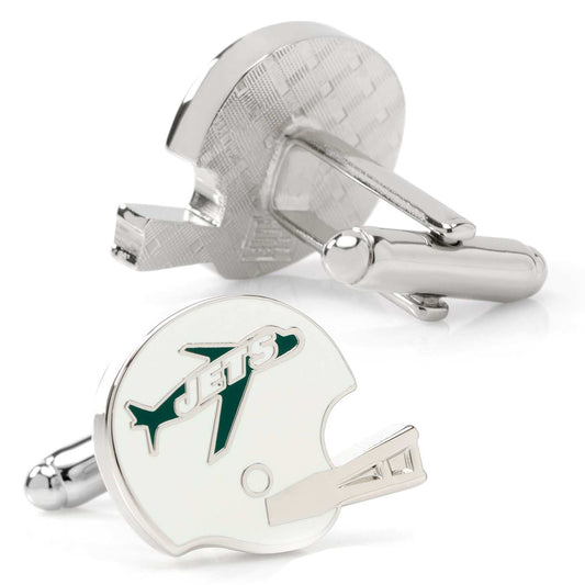 NFL New York Jets Retro Helmet Cufflinks - Cufflinks.com - Flyclothing LLC