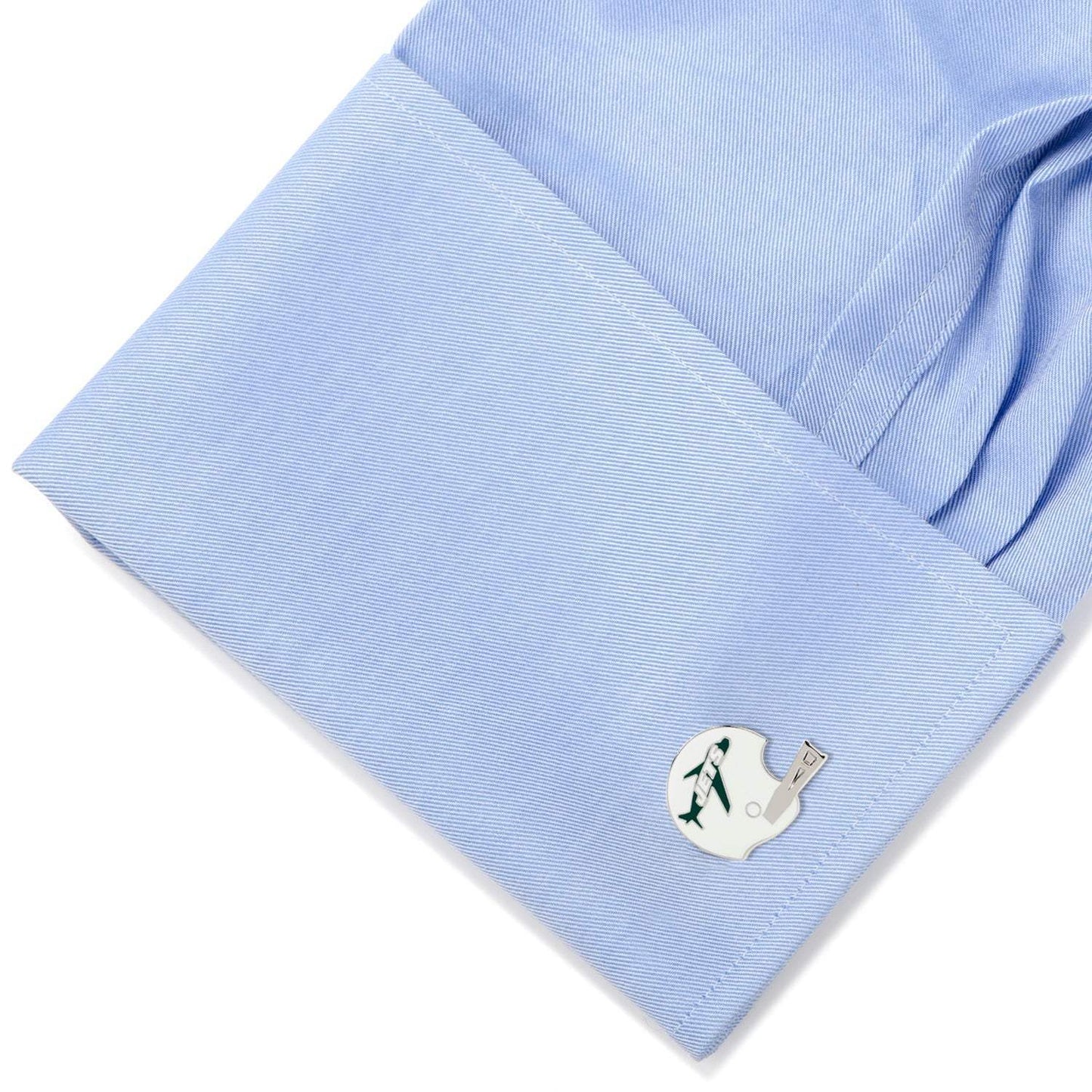 NFL New York Jets Retro Helmet Cufflinks - Cufflinks.com - Flyclothing LLC