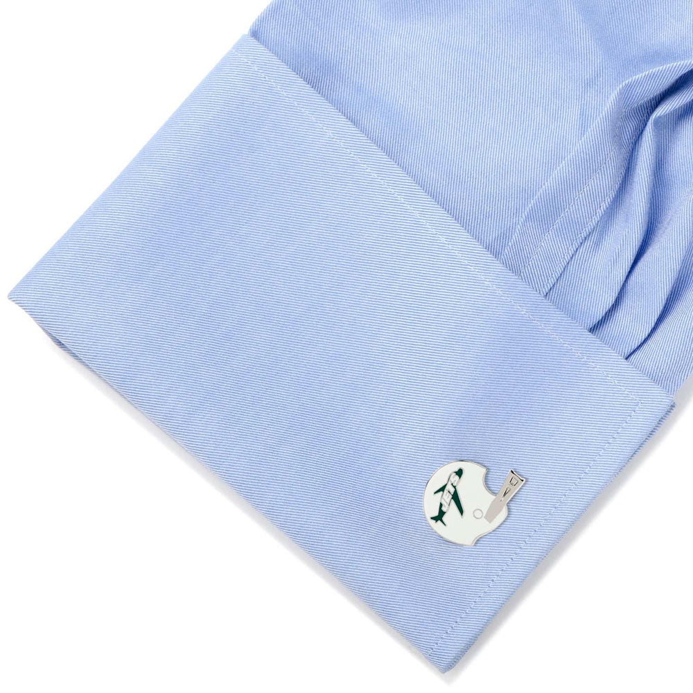 NFL New York Jets Retro Helmet Cufflinks - Cufflinks.com - Flyclothing LLC