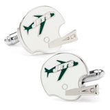 NFL New York Jets Retro Helmet Cufflinks - Cufflinks.com - Flyclothing LLC