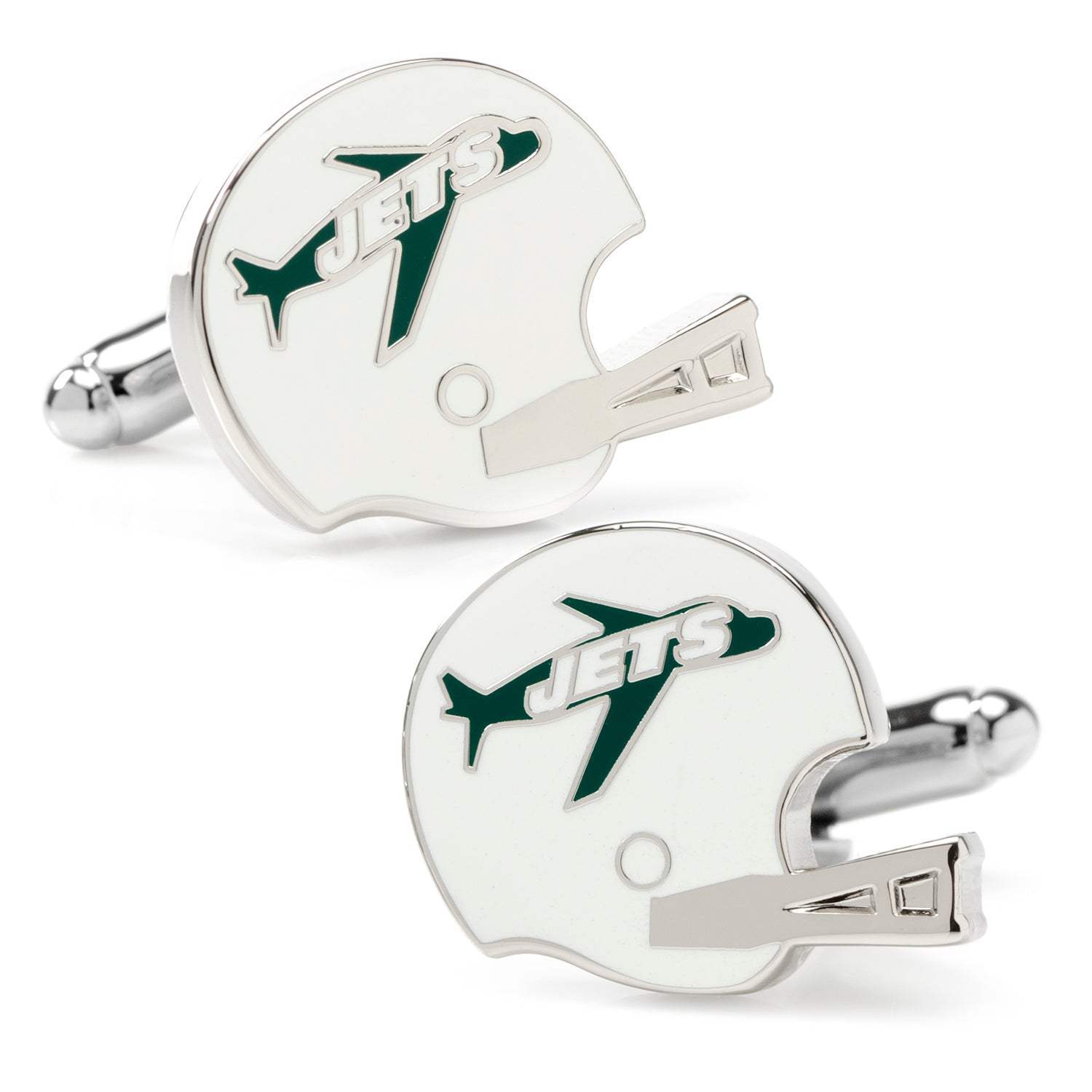 NFL New York Jets Retro Helmet Cufflinks - Cufflinks.com - Flyclothing LLC