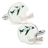 NFL New York Jets Retro Helmet Cufflinks - Cufflinks.com - Flyclothing LLC