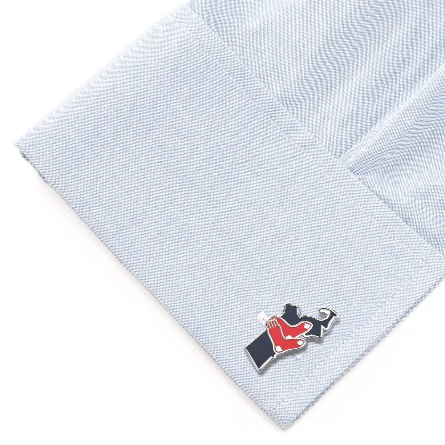 MLB Boston Red Sox State Shaped Cufflinks - Cufflinks.com - Flyclothing LLC