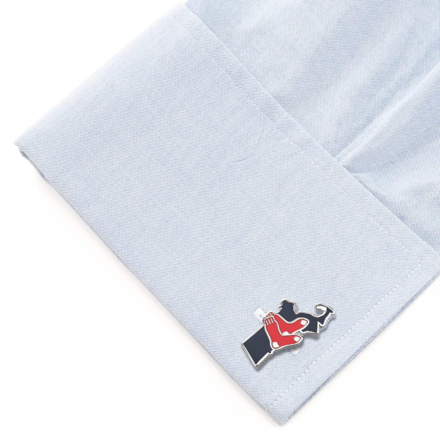 MLB Boston Red Sox State Shaped Cufflinks - Cufflinks.com - Flyclothing LLC