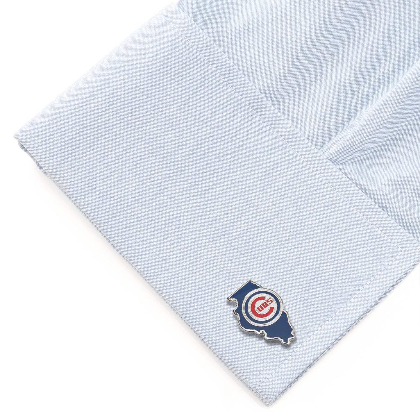 MLB Chicago Cubs State Shaped Cufflinks - Cufflinks.com - Flyclothing LLC