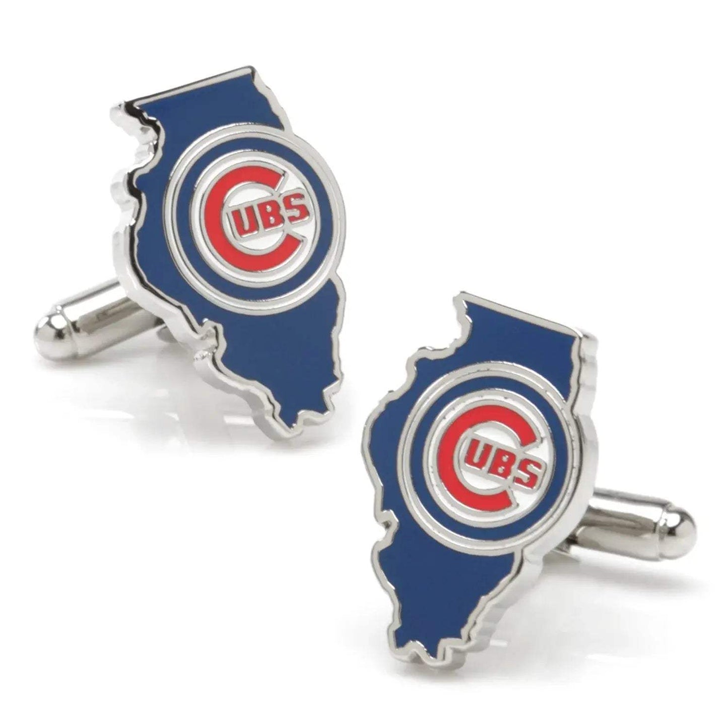 MLB Chicago Cubs State Shaped Cufflinks - Cufflinks.com - Flyclothing LLC