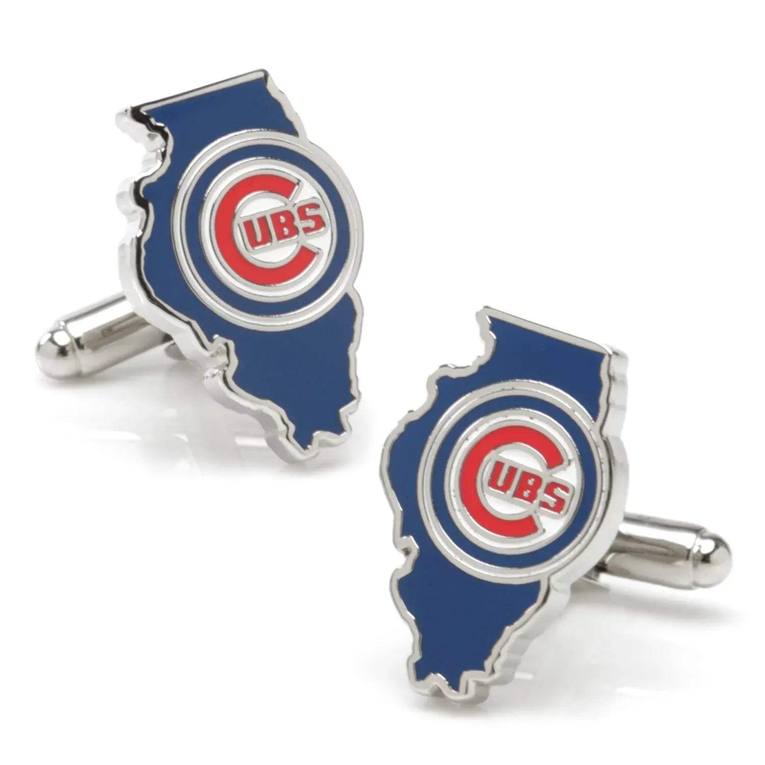 MLB Chicago Cubs State Shaped Cufflinks - Cufflinks.com - Flyclothing LLC