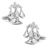 Silver Scales of Justice Cufflinks - Cufflinks.com - Flyclothing LLC