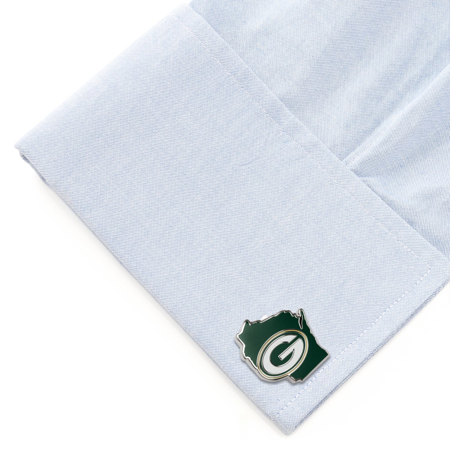 NFL Green Bay Packers State Shaped Cufflinks - Cufflinks.com - Flyclothing LLC