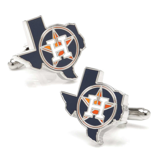 MLB Houston Astros State Shaped Cufflinks - Cufflinks.com - Flyclothing LLC