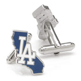 MLB LA Dodgers State Shaped Cufflinks - Cufflinks.com - Flyclothing LLC