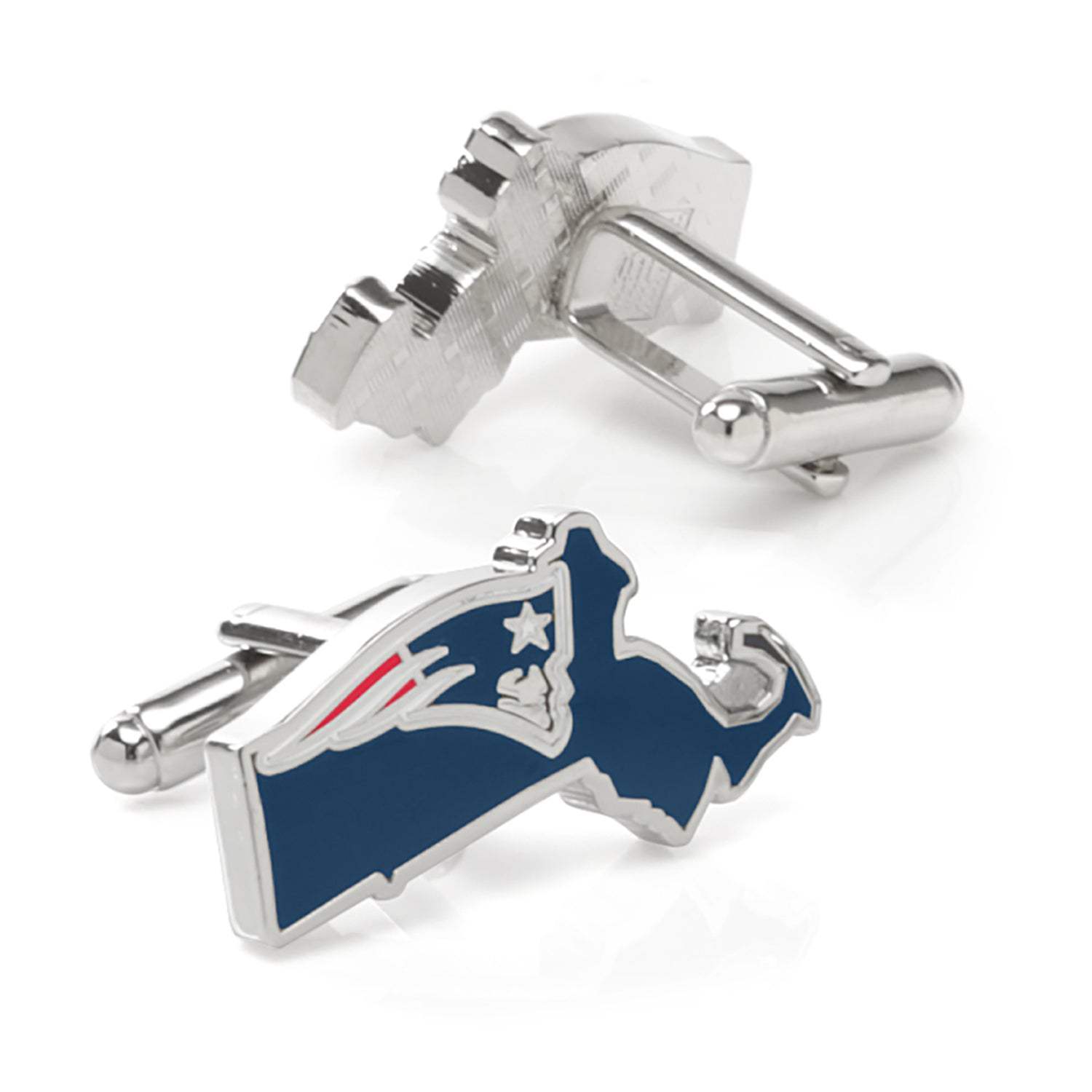 NFL New England Patriots State Shaped Cufflinks - Cufflinks.com - Flyclothing LLC