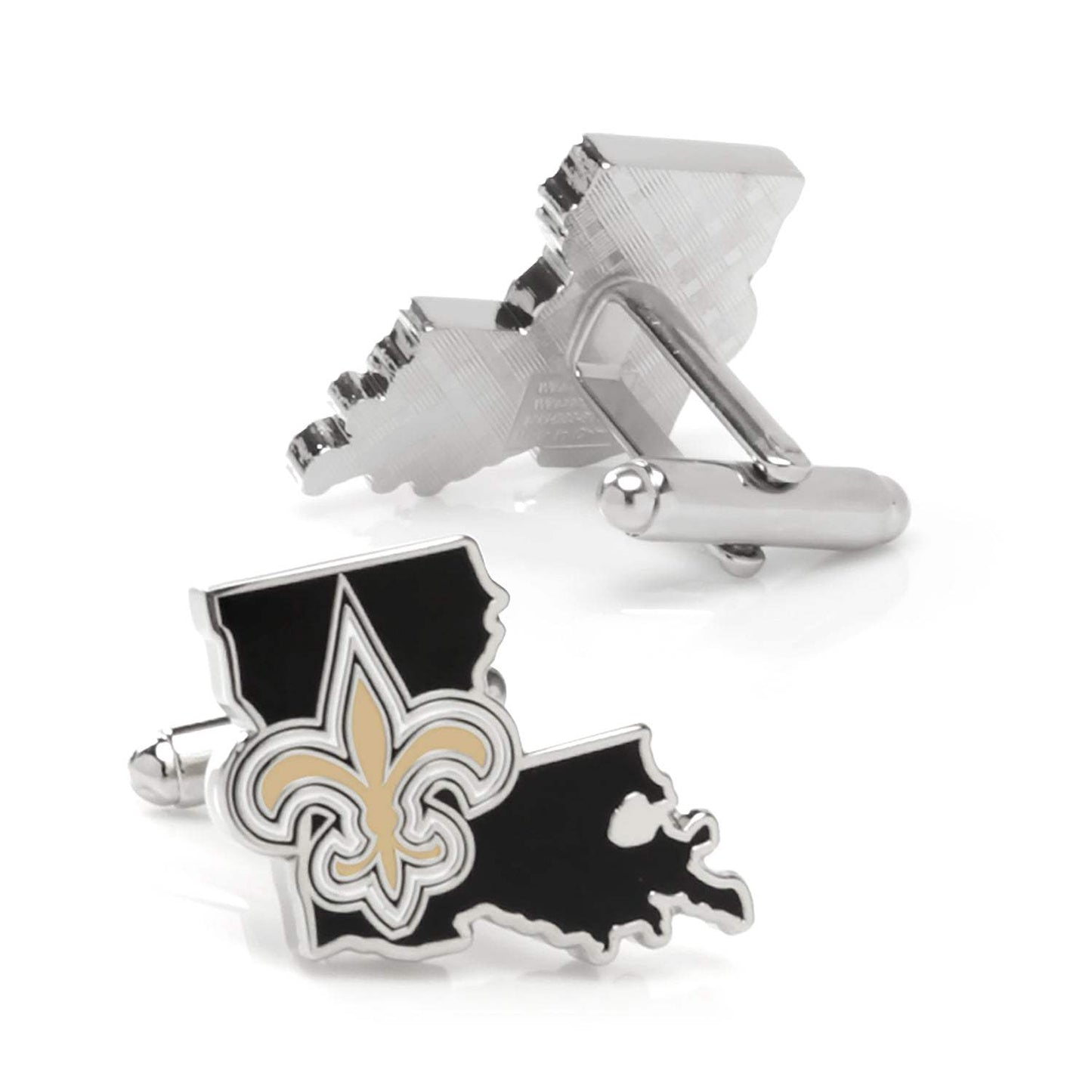 NFL New Orleans Saints State Shaped Cufflinks - Cufflinks.com - Flyclothing LLC