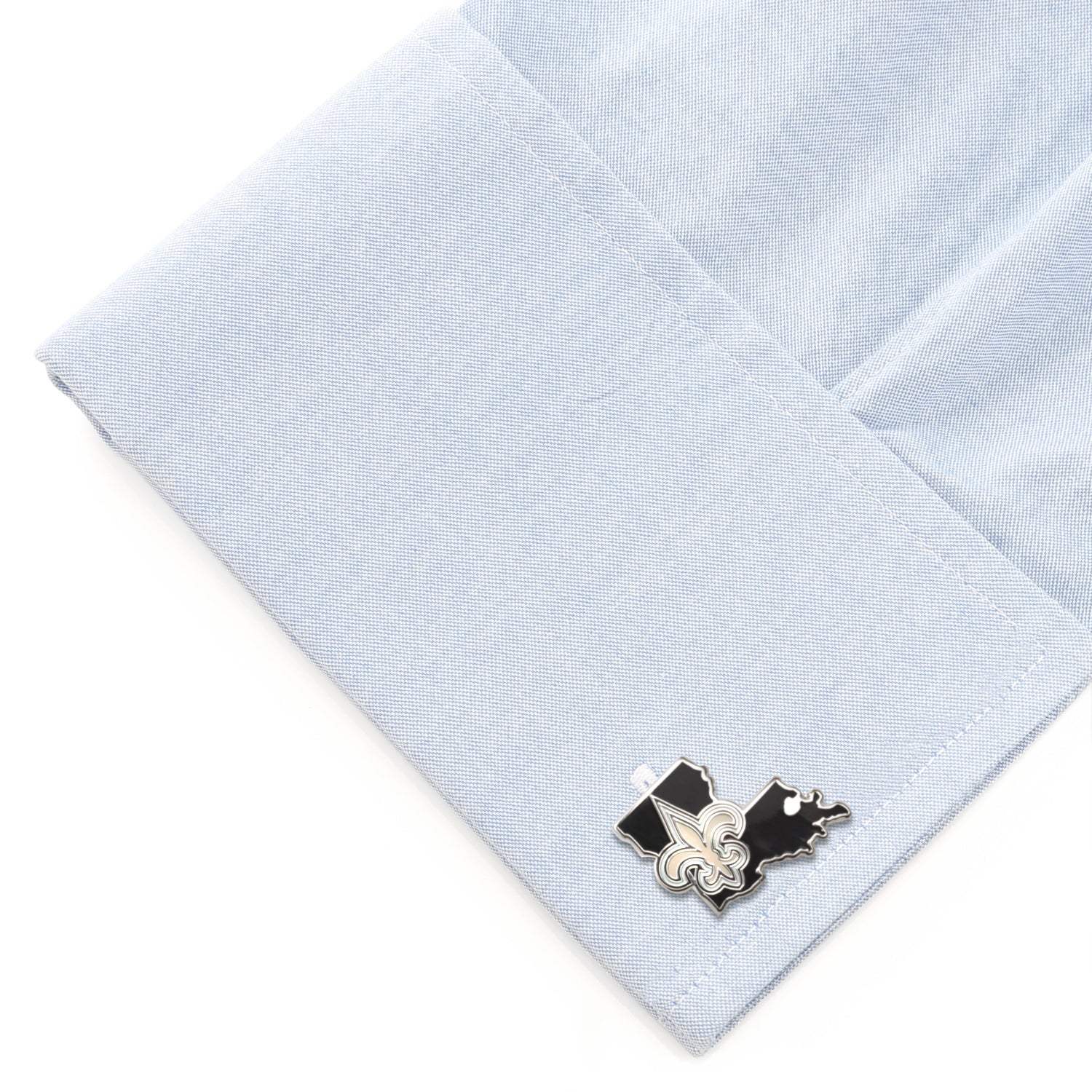 NFL New Orleans Saints State Shaped Cufflinks - Cufflinks.com - Flyclothing LLC