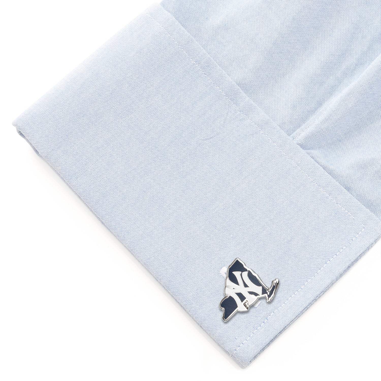 MLB New York Yankees State Shaped Cufflinks - Cufflinks.com - Flyclothing LLC