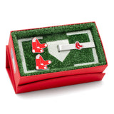 MLB Boston Red Sox Cufflinks and Tie Bar Gift Set - Cufflinks.com - Flyclothing LLC