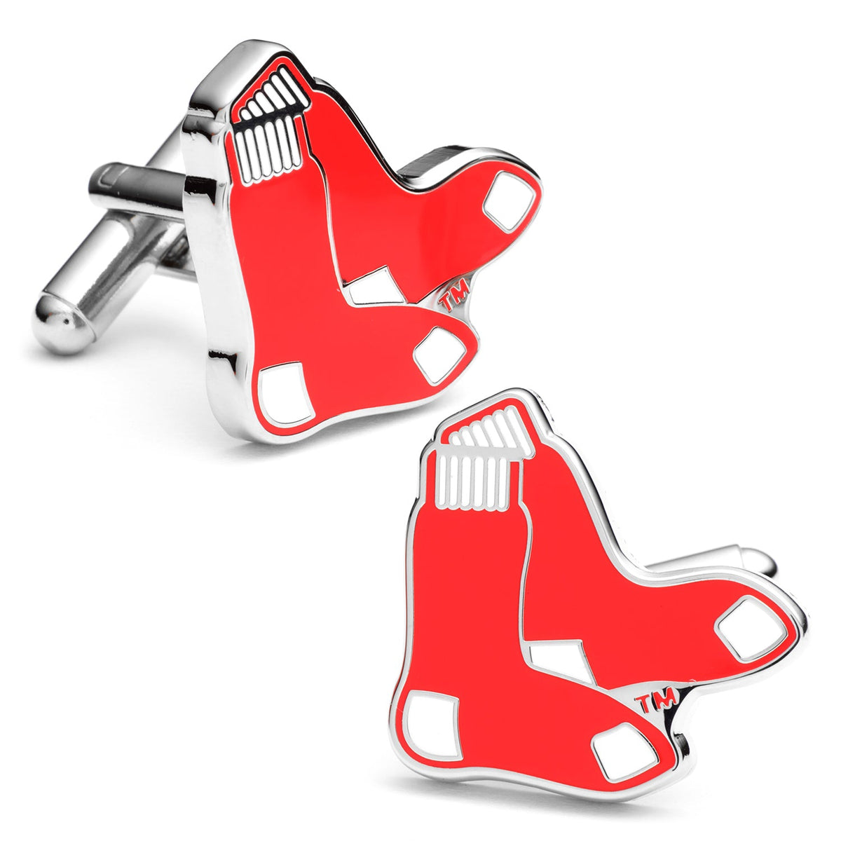MLB Boston Red Sox Cufflinks and Tie Bar Gift Set - Cufflinks.com - Flyclothing LLC