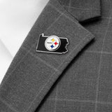 NFL Pittsburgh Steelers State Shaped Lapel Pin - Cufflinks.com - Flyclothing LLC