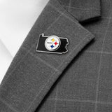 NFL Pittsburgh Steelers State Shaped Lapel Pin - Cufflinks.com - Flyclothing LLC