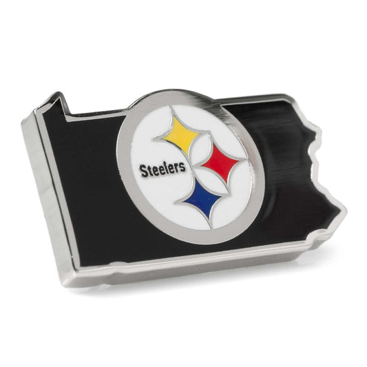 NFL Pittsburgh Steelers State Shaped Lapel Pin - Cufflinks.com - Flyclothing LLC