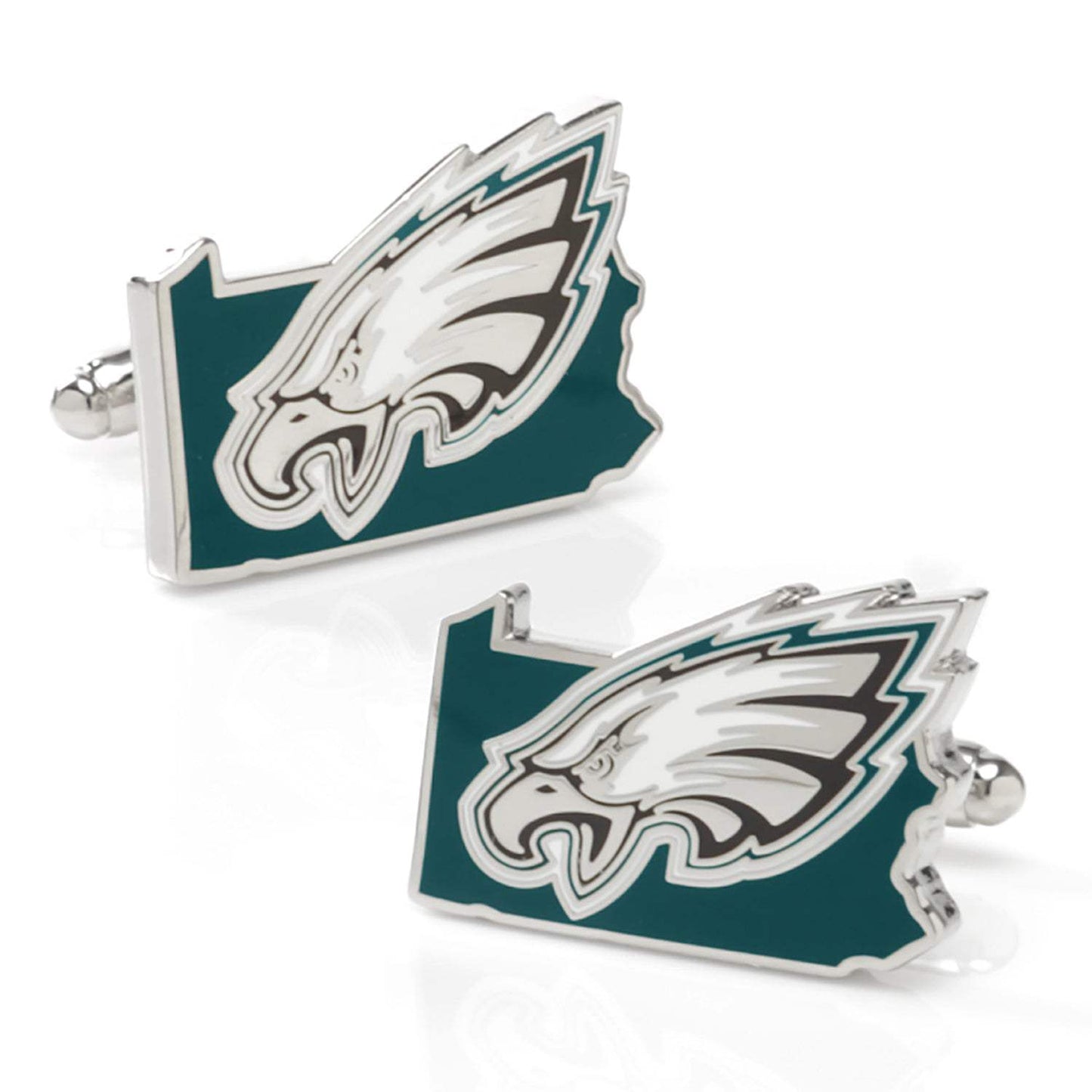 NFL Philadelphia Eagles State Shaped Cufflinks - Cufflinks.com - Flyclothing LLC