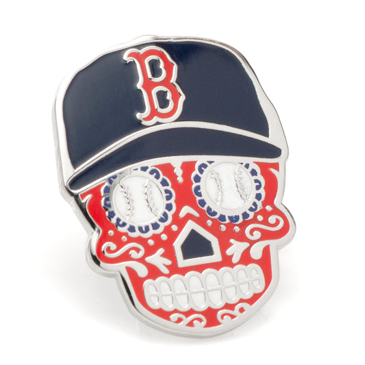 MLB Boston Red Sox Sugar Skull Lapel Pin