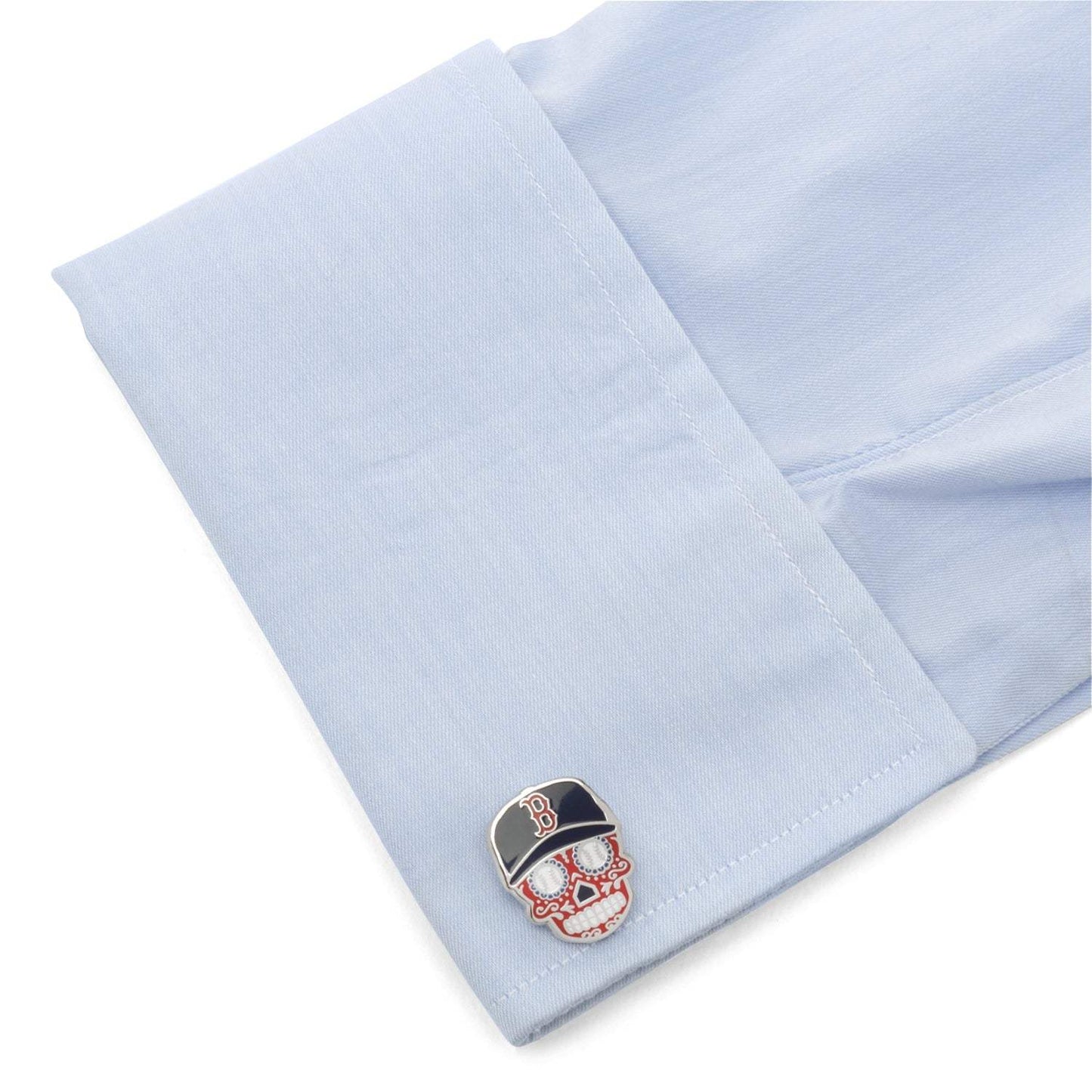 MLB Boston Red Sox Sugar Skull Cufflinks - Cufflinks.com - Flyclothing LLC
