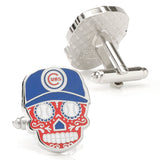 MLB Chicago Cubs Sugar Skull Cufflinks - Cufflinks.com - Flyclothing LLC